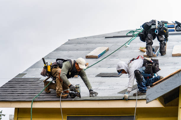 Professional Roofing technician working in Westbrook, CT